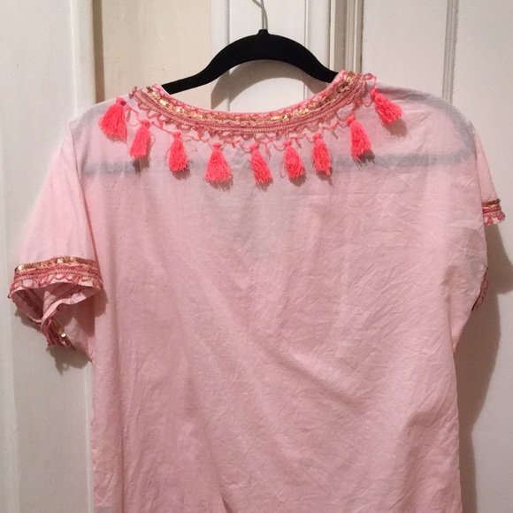 J.Crew Pink tassel top - Picture 5 of 5